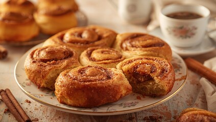 Homemade cinnamon rolls, indulgent treat with high sugar content