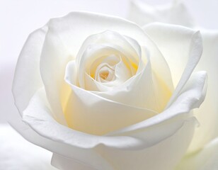 Close Up White Rose Soft Lighting