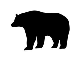 シンプルな熊のシルエット