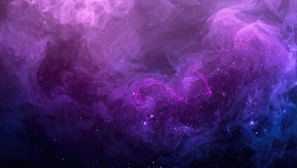 Abstract smoky background with shimmering glitter particles