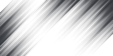 Grunge halftone gradient background. Faded grit noise texture. White and black sand wallpaper. Retro pixelated backdrop. Anime or manga style comic overlay.