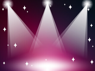 可愛いスポットライトの背景素材