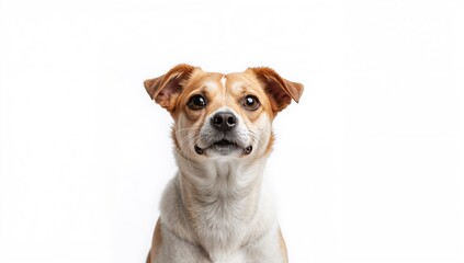 Dog resting on a white surface, a moment of calm