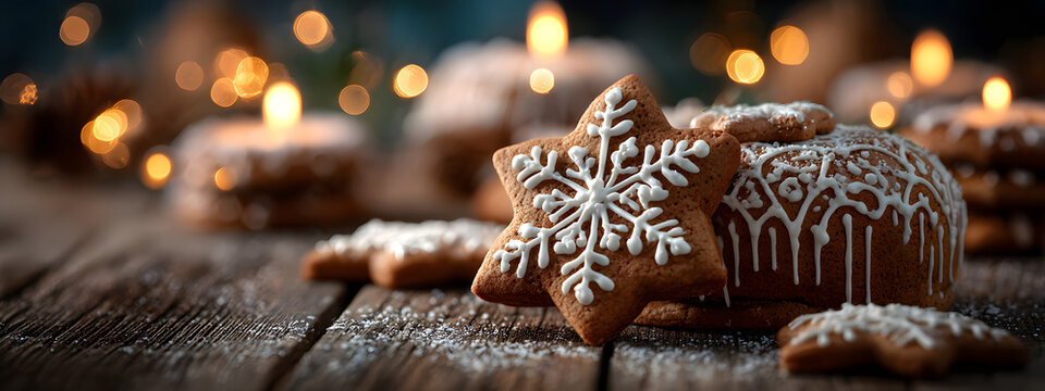 banner christmas background pattern cookies with christmas pattern