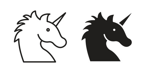 Alicorn icon for your website design, logo, app, UI. EPS10
