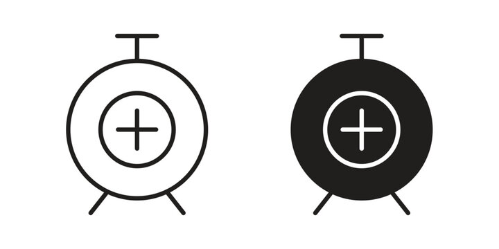 Alarm plus icon for your website design, logo, app, UI. EPS10