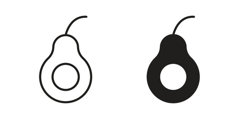 Avocado icon for your website design, logo, app, UI. EPS10