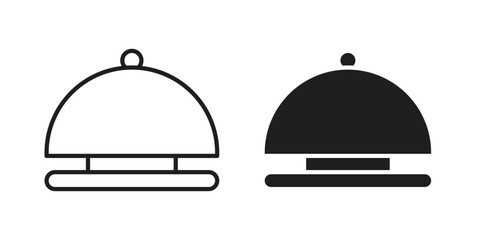 Bell concierge icon for your website design, logo, app, UI. EPS10
