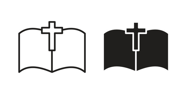 Bible icon for your website design, logo, app, UI. EPS10