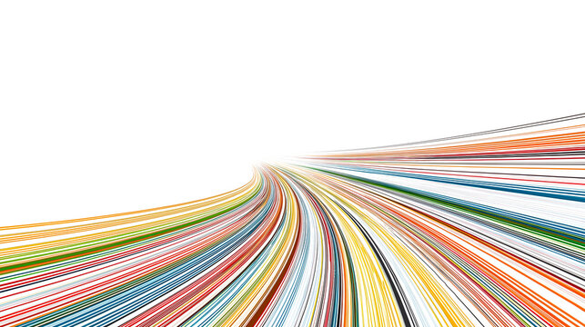 Branching and converging lines depicting technology evolution and business expansion