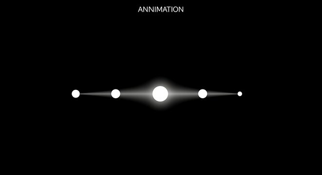 Luminous Spheres - A Minimalist Animation of Light and Motion.