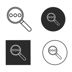 Computer analytics icon set monitor, chart, graph, diagram, statistic, data, information, report, analysis, research, evaluation, assessment isolated on