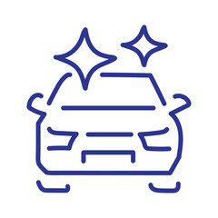 Clean car shining brightly after a wash, sparkling with cleanliness