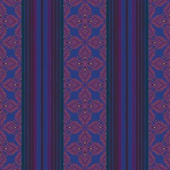 seamless damask the lotus  and blue base.