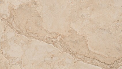 Fototapeta premium Beige limestone resembling marble with natural surface ideal for bathroom or kitchen countertops, suitable for design applications