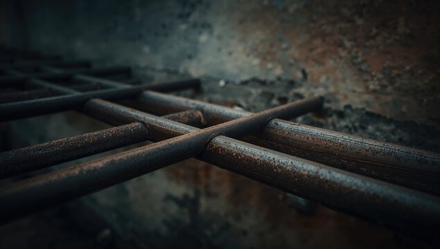 Corroded steel reinforcement bars