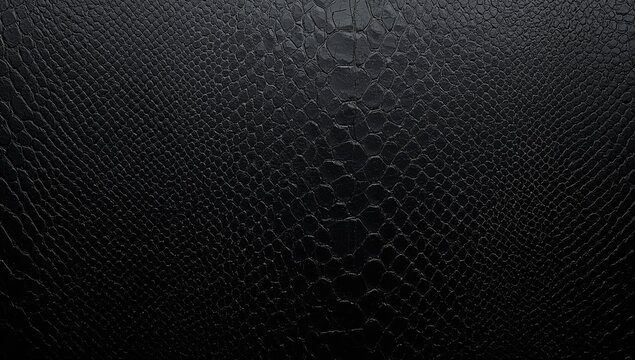 Black lizard skin texture for use as a design backdrop, suitable for editorial layouts