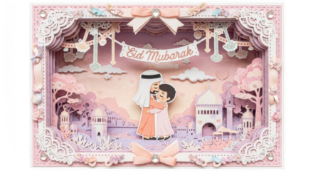 Eid Mubarak Wishing card