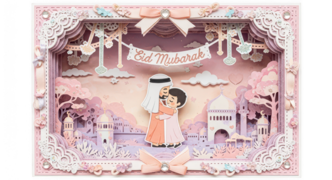 Eid Mubarak Wishing card