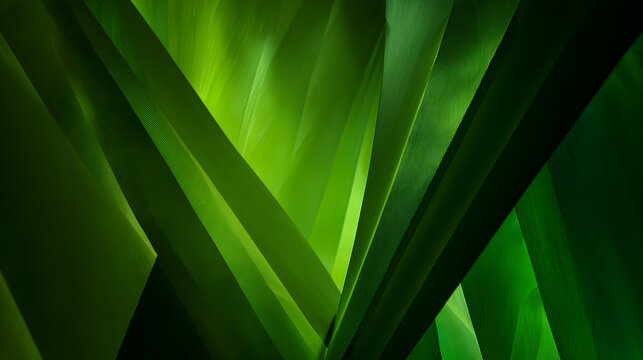 Vibrant green abstract natural forms create a dynamic and modern backdrop, evoking growth and organic beauty for sophisticated designs.