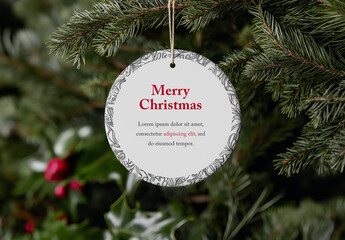 Christmas Ornament Mockup