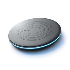 Obraz premium Wireless charger pad with led lighting for modern electronic charging technology