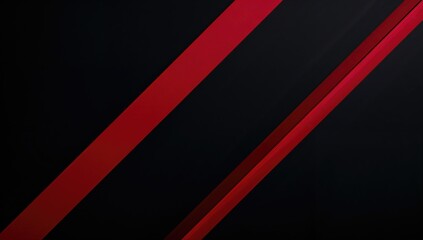 Dark abstract backdrop featuring sharp red stripes, suitable for dynamic editorial design