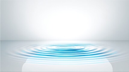 Obraz premium Calm Water Surface with Gentle Ripples and Serene Background Ideal for Wellness Themes, Nature Concepts, or Relaxation Imagery in Stock Photography