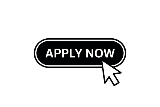 Click the apply now button with a cursor on a white background for immediate access and easy online application