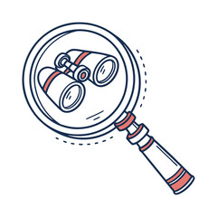 vector magnifying glass icon