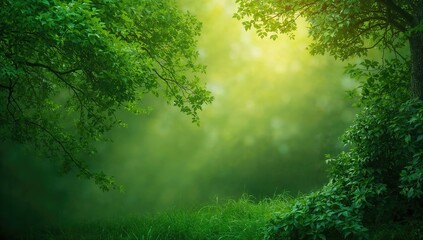 Lush green nature wallpaper, ideal for creating a calming background