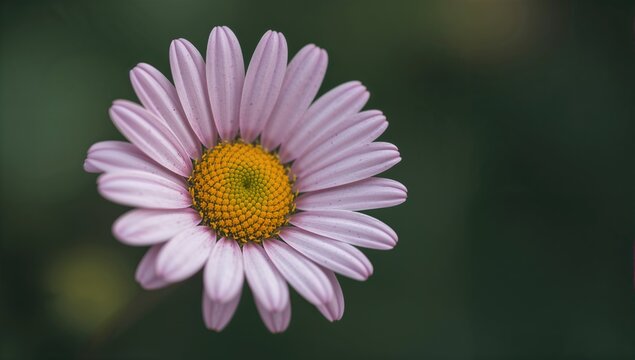 Interior view of a Daisy Fleabane Flower, showcasing intricate petal structure, botanical detail