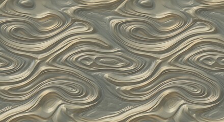 Fototapeta premium Abstract Swirling Metallic Texture Background.