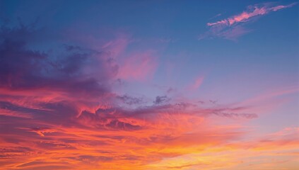 Fototapeta premium Stunning sunset view over the horizon