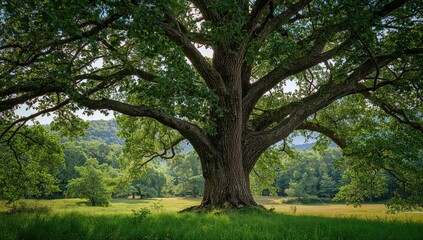 Lush forest scene featuring a vibrant tree landscape, emphasizing natural beauty and preservation