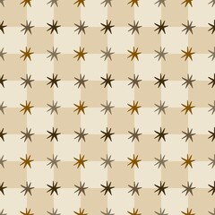 Minimal Star Tile Pattern — Warm Earth Tone Seamless Background