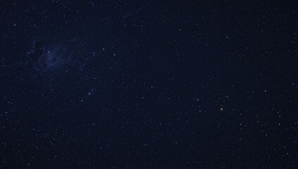Obraz premium Seamless texture of a starry night sky with cosmic dust and dark nebulae, suitable for UI backdrop