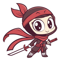 Naklejka premium Cartoon vector illustration of funny pirate characters like a skull, Viking warrior, and sword-wielding boy