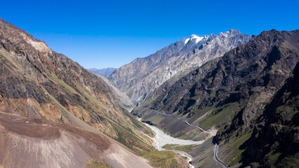 The mountain scenery of Xinjiang, China in Asia
