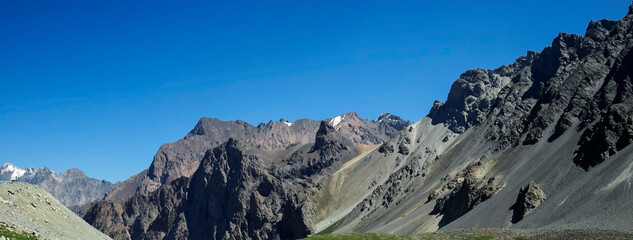 The mountain scenery of Xinjiang, China in Asia