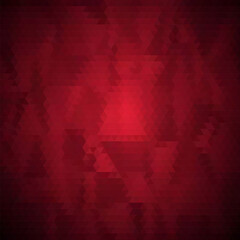 Red color triangle mosaic vector background design. eps 10