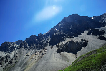 The mountain scenery of Xinjiang, China in Asia