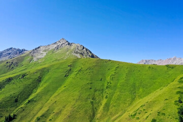 The mountain scenery of Xinjiang, China in Asia