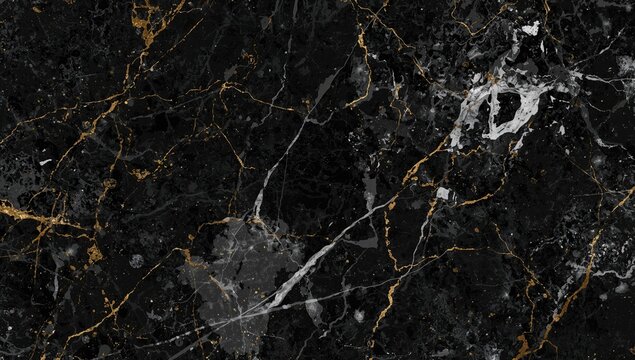 Textured black marble backdrop with gold and white designs, suitable for editorial header background