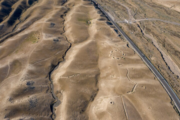 The mountain scenery of Xinjiang, China in Asia