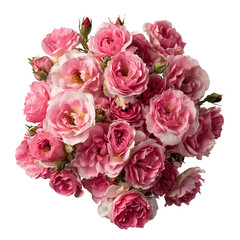 Obraz premium Bouquet of pink and white roses 