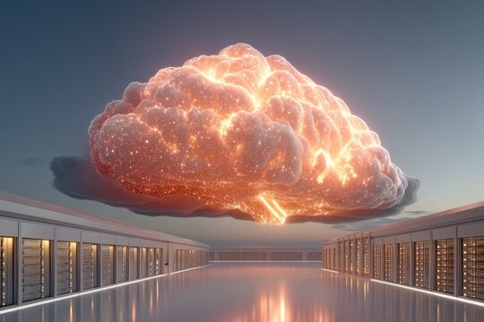 A cinematic ultra-realistic visualization of glowing data parameter