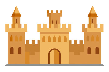 medieval castle vector illustration
