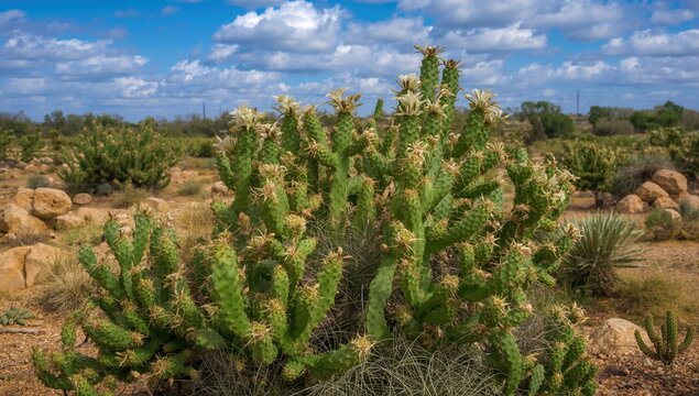 Astrophytum asterias cactus plants at a cultivation site, showcasing plant preservation