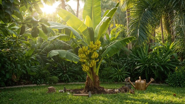 Essential tips for cultivating banana plants in tropical gardens, beneficial growth practices
